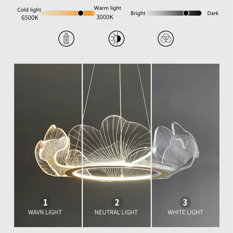 Afralia™ Petal Chandelier: Modern Luxury LED Lotus Leaf Lamp for Villa, Living Room, Bedroom & Restaurant