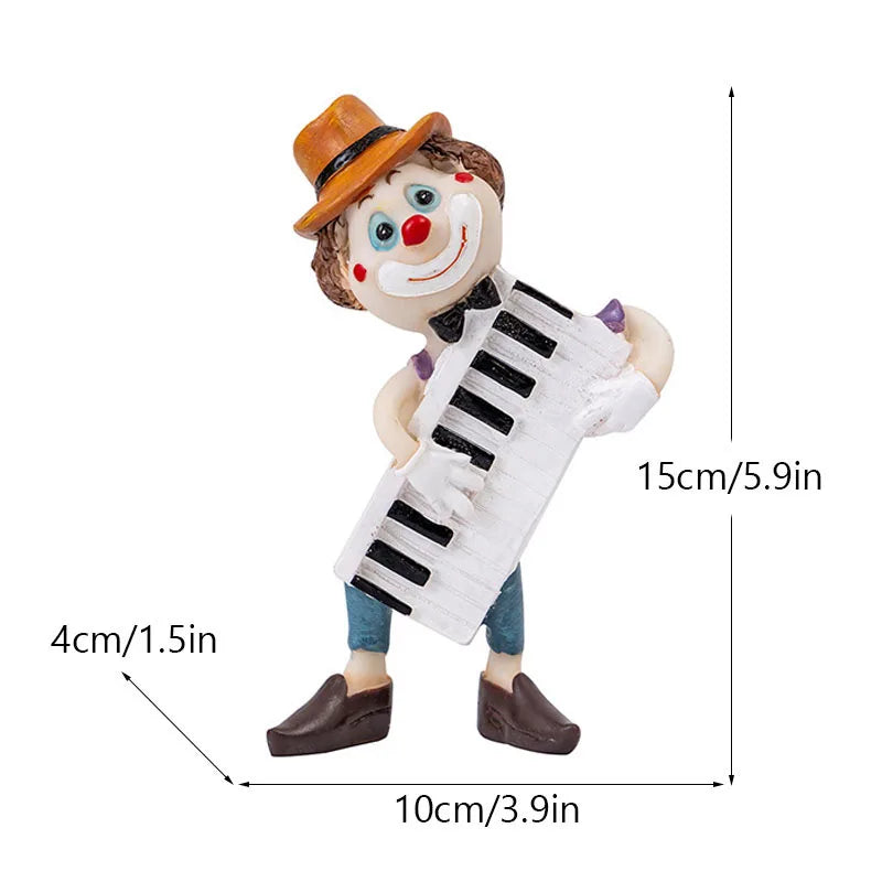 Afralia™ Clown Resin Art Statue Figure for Interior Decor and Home Spirit