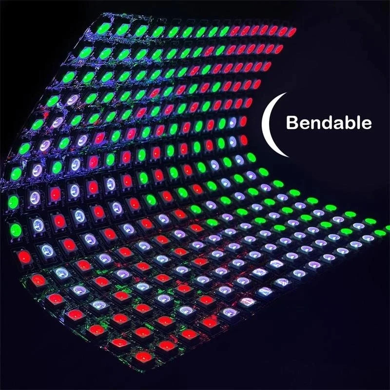 Afralia™ LED Matrix Panel Light - Flexible, Addressable, Digital Pixel Screen