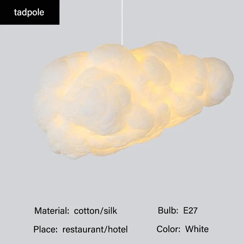 Afralia™ Modern Cloud LED Pendant Chandelier for Living Room Decor