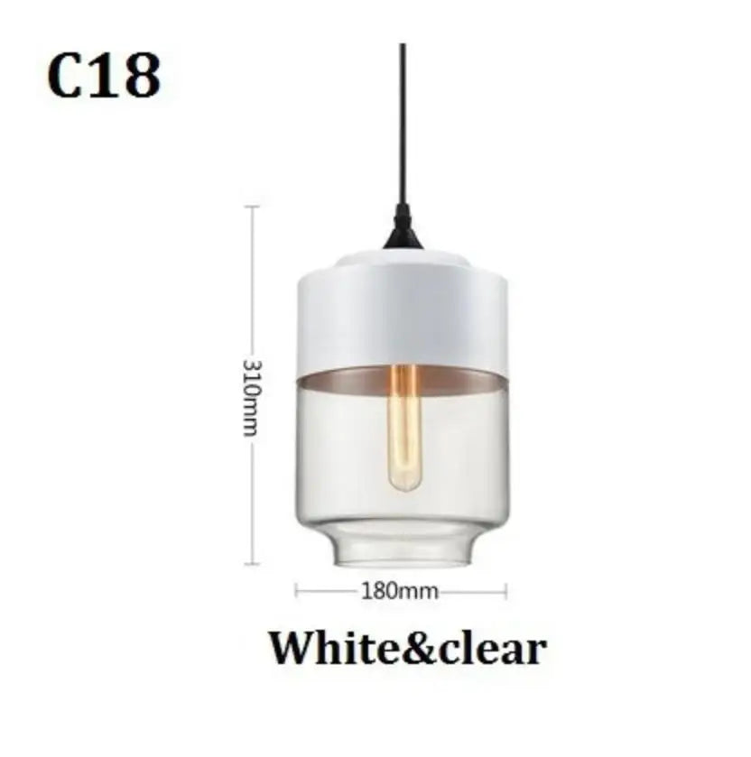 Afralia™ Black Glass Pendant Light Fixture for Modern Indoor Decor & Dining Room