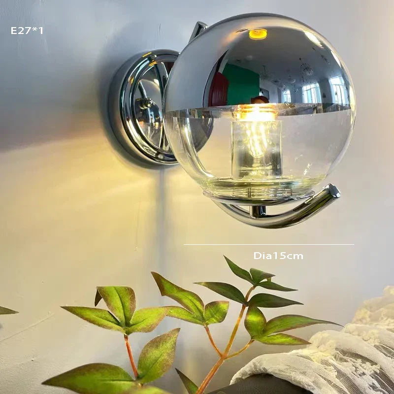 Afralia™ Colorful Glass Ball Chandelier: LED Pendant Light for Dining & Living Room