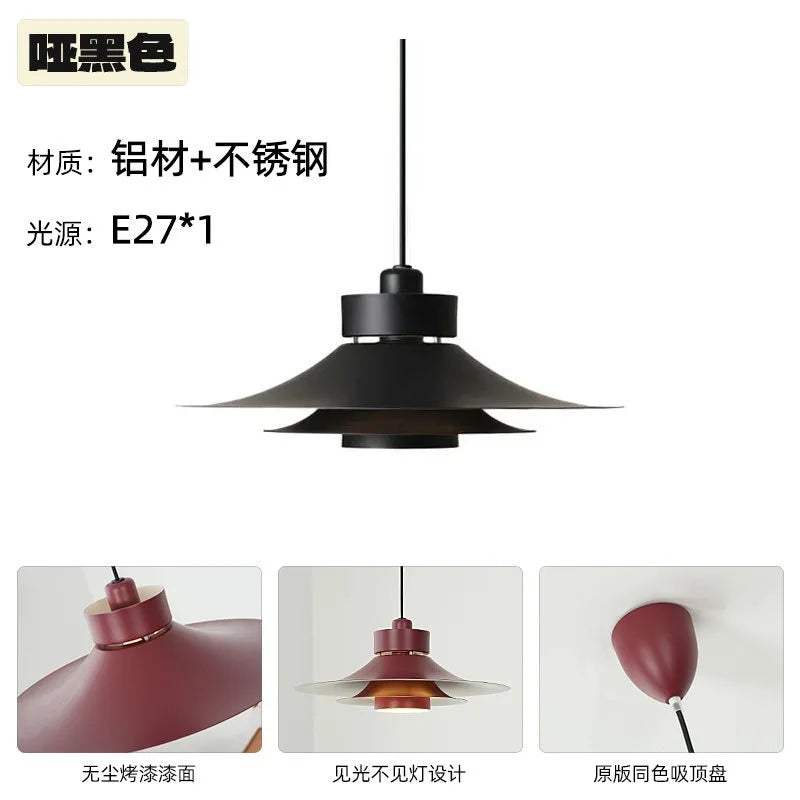 "Afralia™ Modern Flying Saucer Pendant Light - French Atmosphere Horn Hanging Lamp"