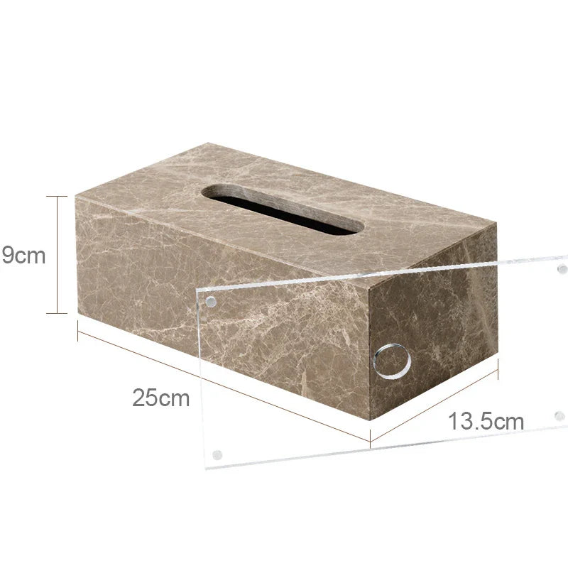 Afralia™ Marble Bathroom Accessories Set Soap Dish Soap Holder Vanity Tray