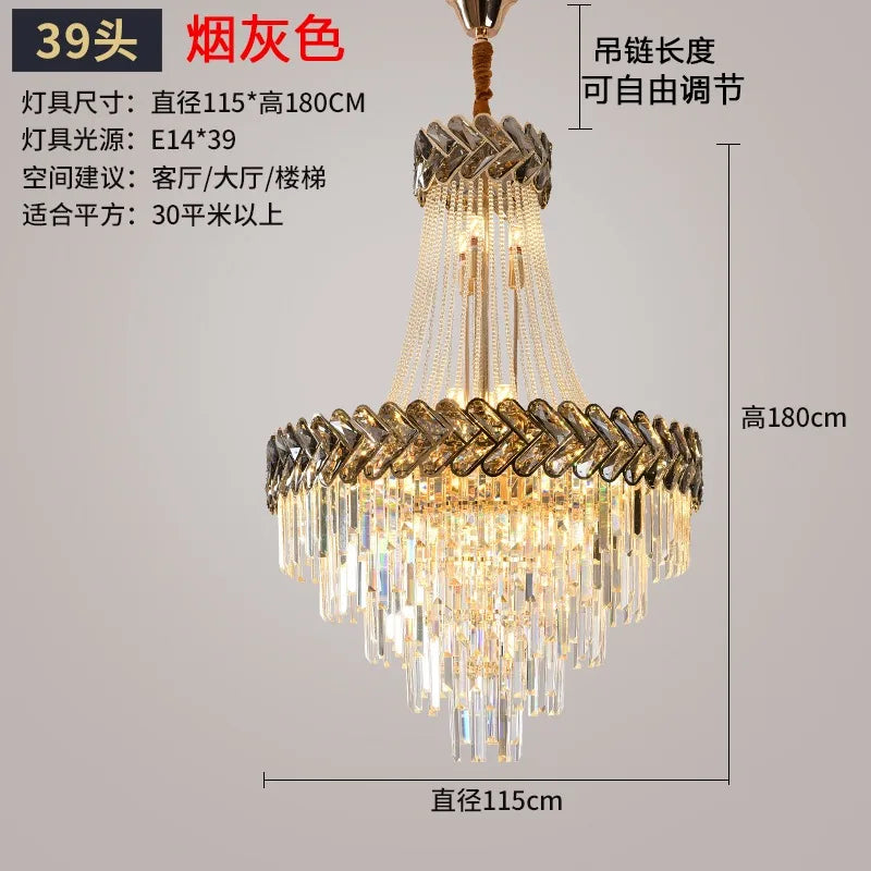 Afralia™ Modern Simple Villa Stair Lamp High-rise Building Light Luxury