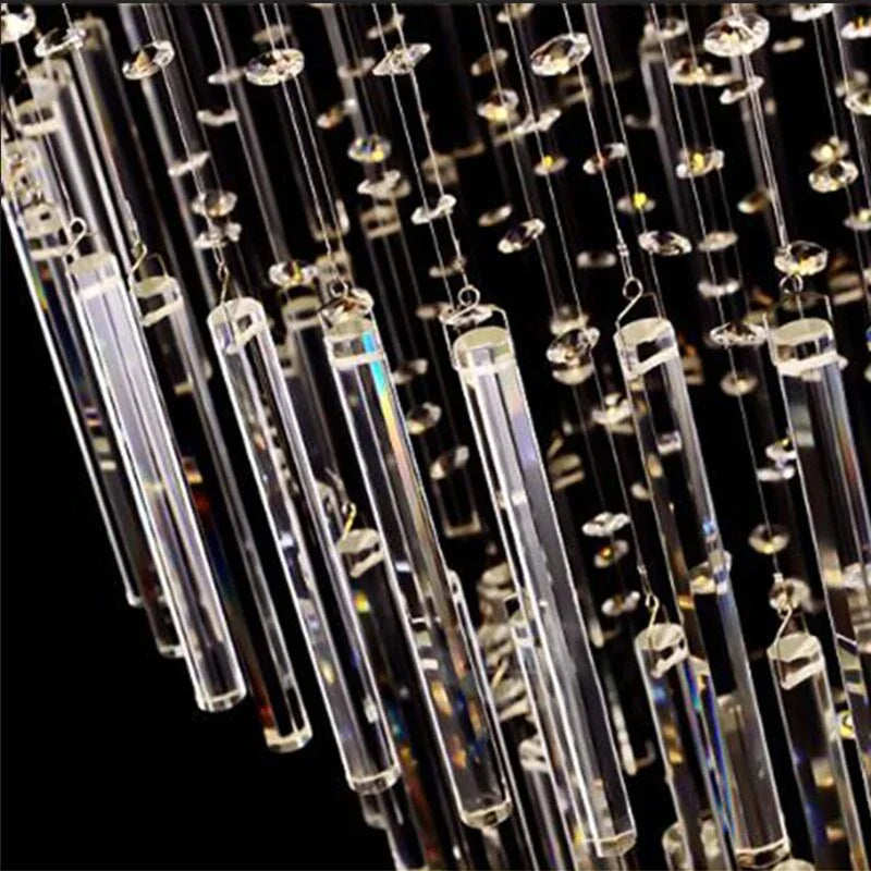 Afralia™ Luxury Modern LED Spiral Chandelier for Staircase Home Decoration
