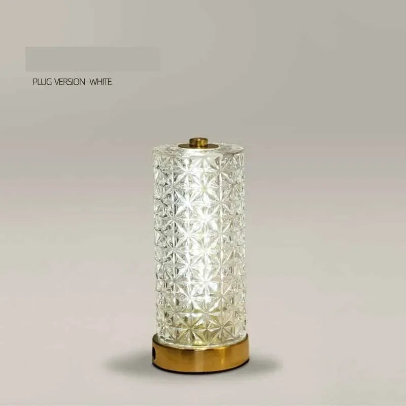 Afralia™ Crystal Table Lamp: Modern Luxury Dimmable LED Desk Light for Living Room & Study