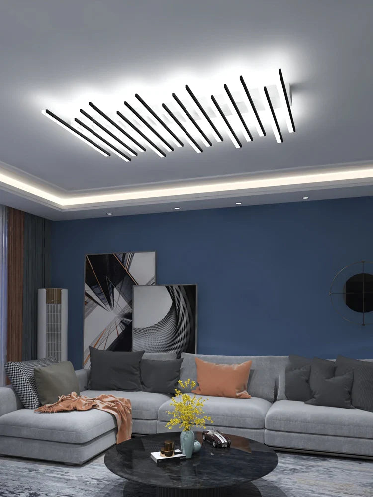 Afralia™ Modern Linear Ceiling Wall LED Lamps for Home Interior Decoration