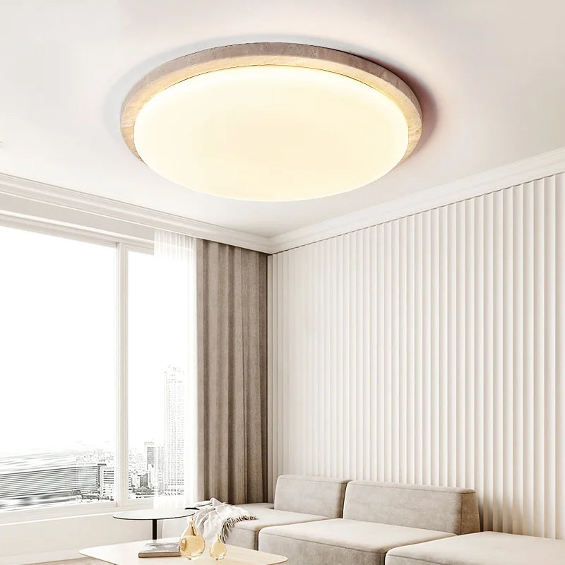 Afralia™ LED Ceiling Lights Modern Nordic White Stone Plafond Lamp
