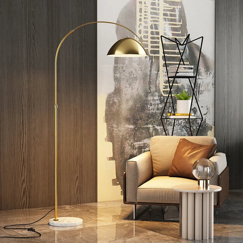 Afralia™ Designer Marble Floor Lamp for Luxury Living Room Lighting