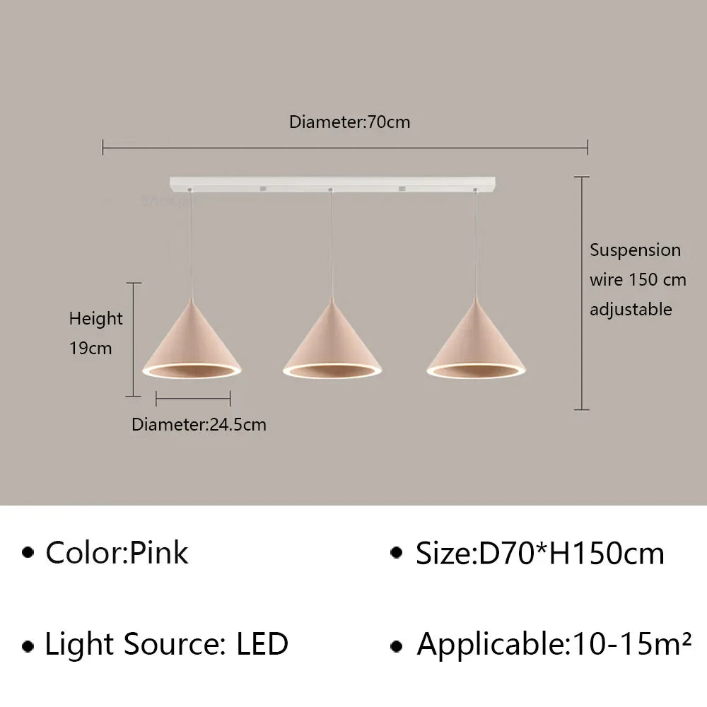 Afralia™ Macaron LED Pendant Light: Modern Chandelier Fixture for Living Dining Bedroom