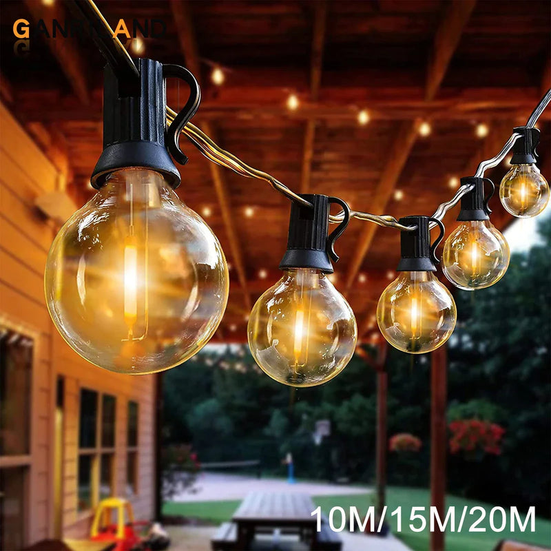 Afralia™ G40 LED Shatterproof Globe Outdoor Patio String Lights