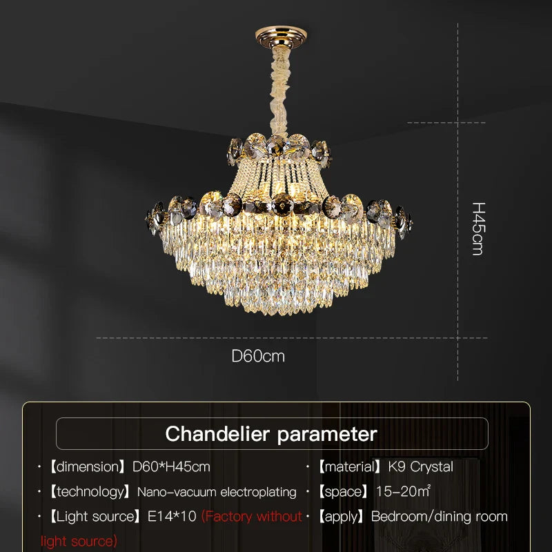 Afralia™ Crystal Chandelier: Modern Nordic Luxury for Living Room, Dining Room, Bedroom