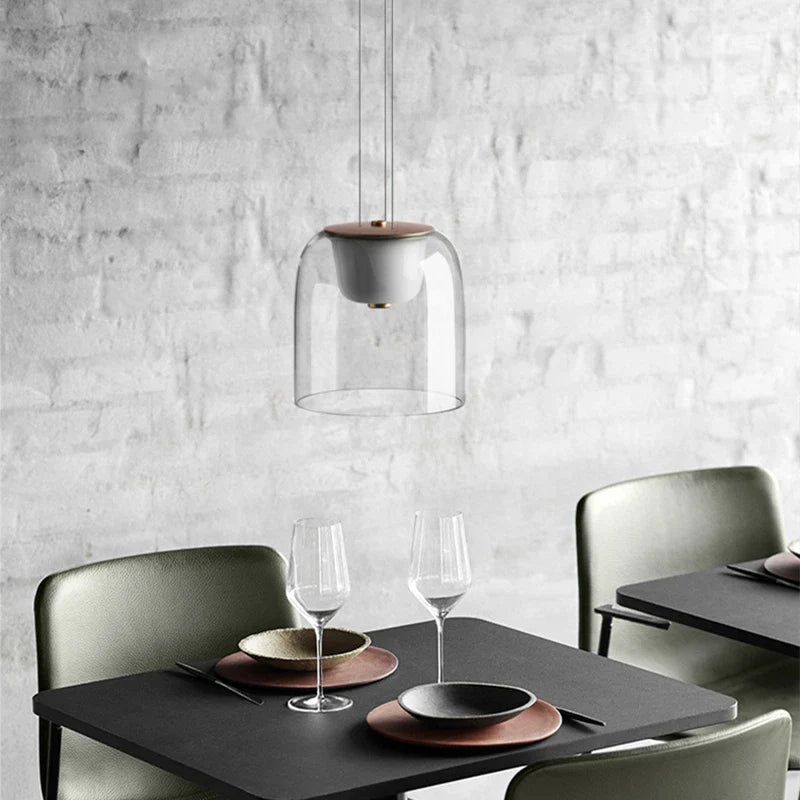 Afralia™ Nordic Glass Pendant Lamp for Modern Living Spaces