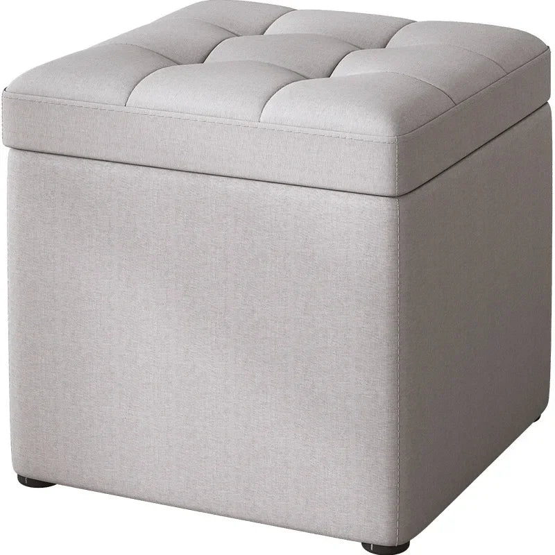 Afralia™ Small Storage Stool Ottoman Step Bench for Home, Sofa, Vanity - Portable & Stylish