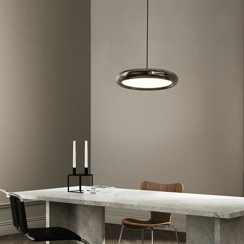 Afralia™ Modern LED Circle Pendant Chandelier for Dining Room & Kitchen
