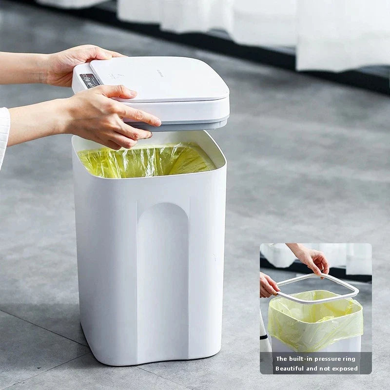Afralia™ Smart Sensor Trash Can: Multi-function Electric Waste Bin for Kitchen, Bathroom, Bedroom