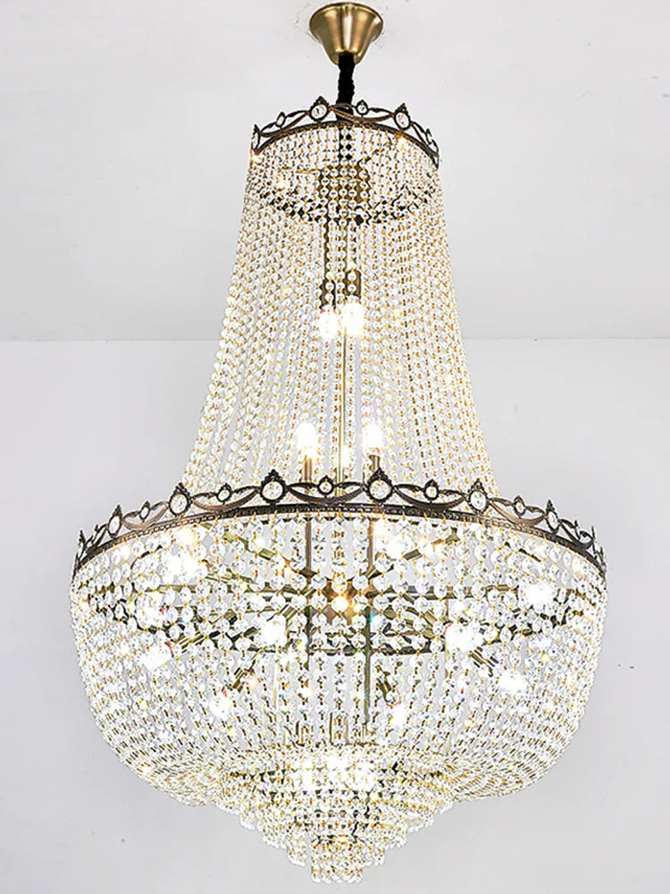 Afralia™ Crystal LED Chandelier for Living & Dining Room Luxury