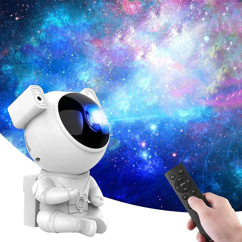 Afralia™ Astronaut Galaxy Starry Sky Projector Night Light with Remote Control for Bedroom, Kids - Gift Ready.