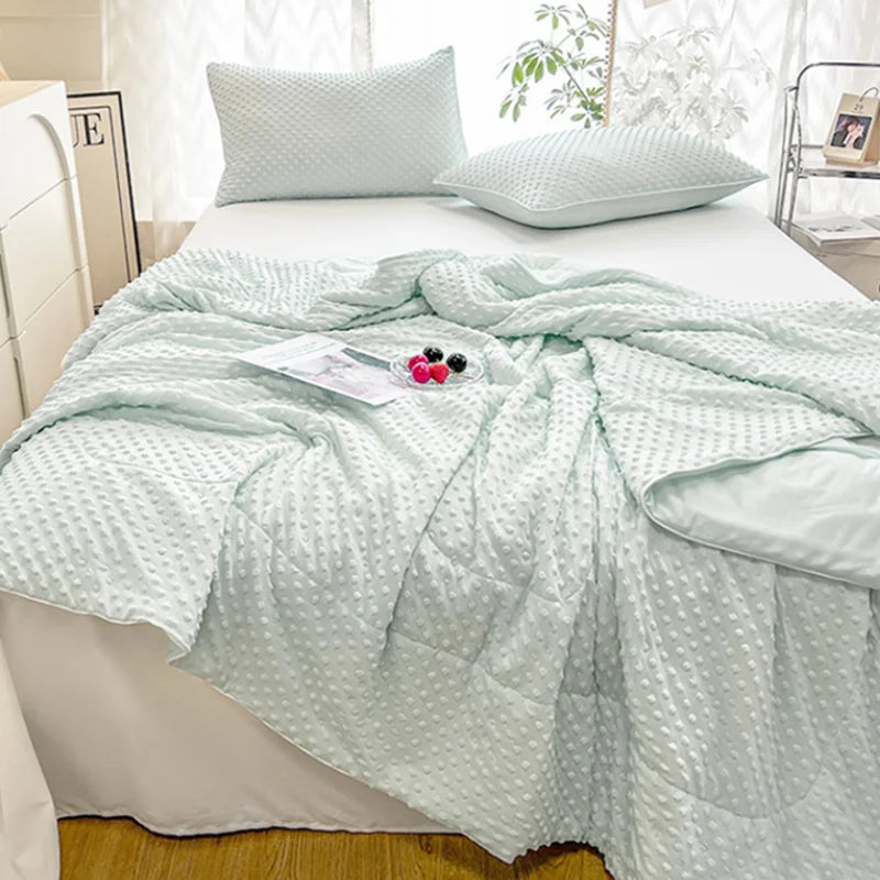 Afralia™ Cooling Massage Blanket for Home Double Single Bed Comforter