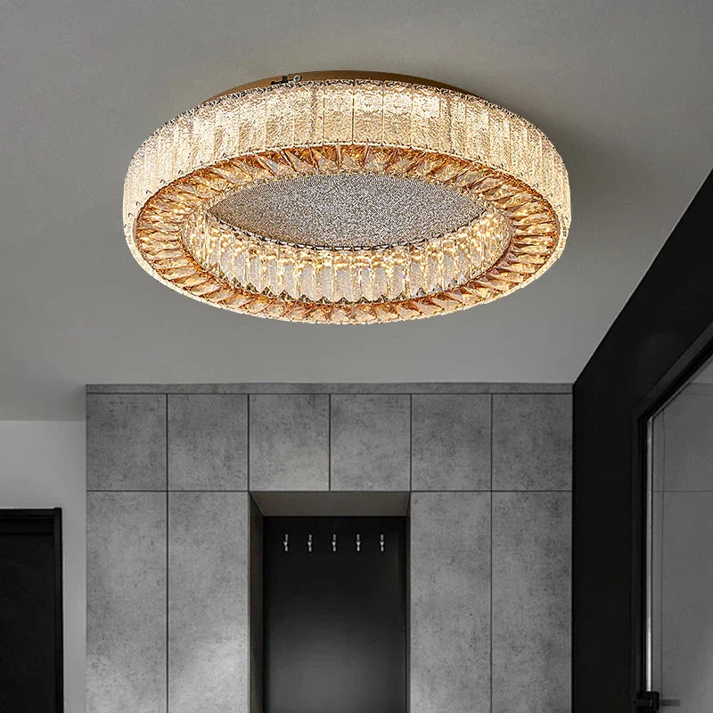 Afralia™ Crystal Ceiling Lamp: Luxury Postmodern Design for Living Room & Bedroom