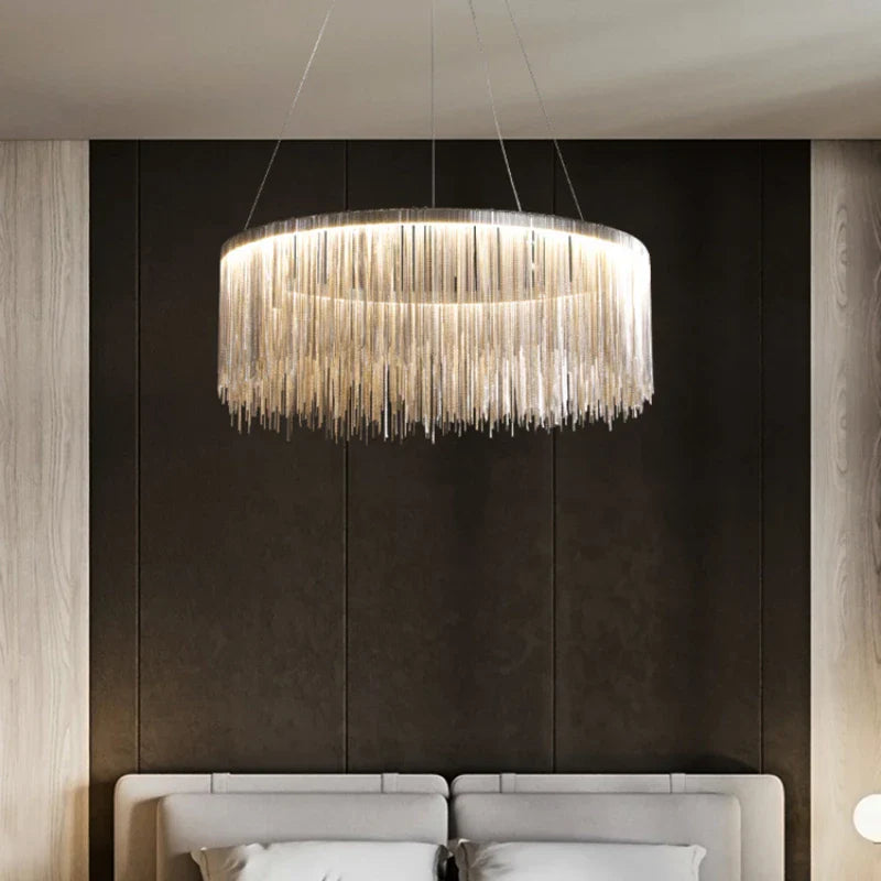 Afralia™ Tassel Chandeliers: Luxury Lighting for Home, Restaurant, and Hotel Settings