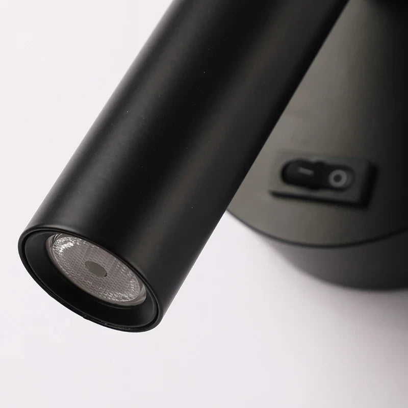 Afralia™ LED Wall Lamps with Switch - Adjustable Angle Bedside Spotlights