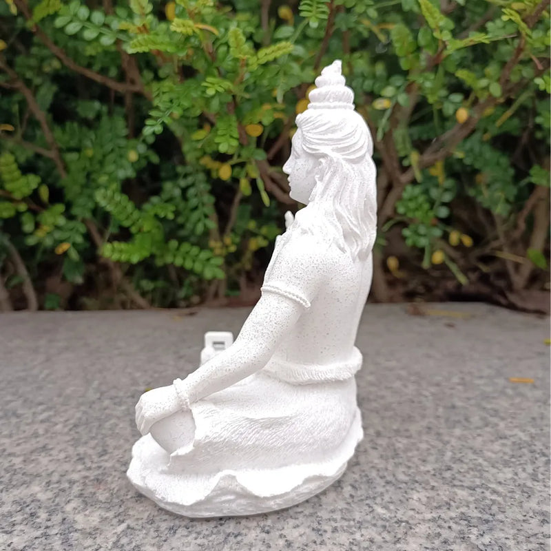 Afralia™ Sandstone Shiva Statue: Yoga Figurine for Zen Meditation and Home Decor