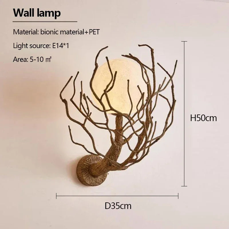 Afralia™ Retro Branch Ceiling Chandelier LED Hanging Light for Home Décor