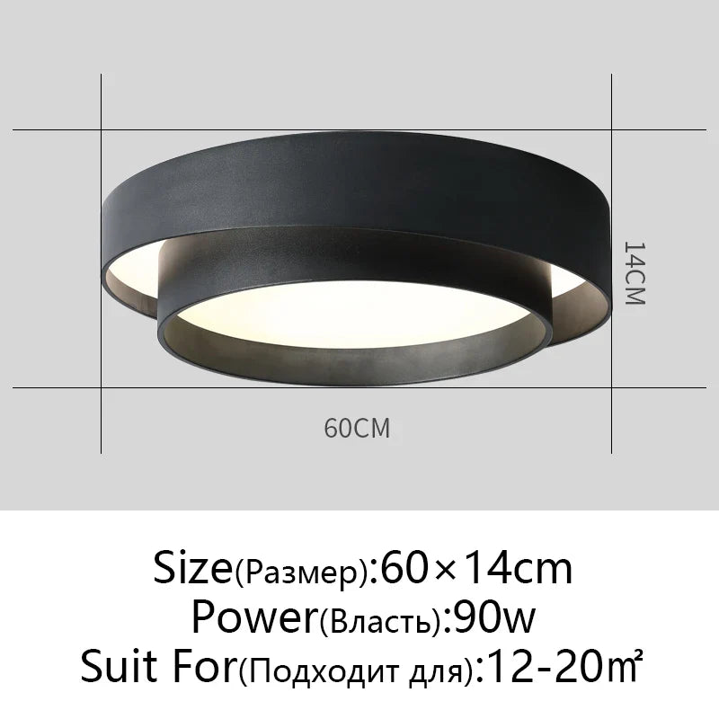 Afralia™ Modern Copper Ceiling Light for Living Room Bedroom Decor