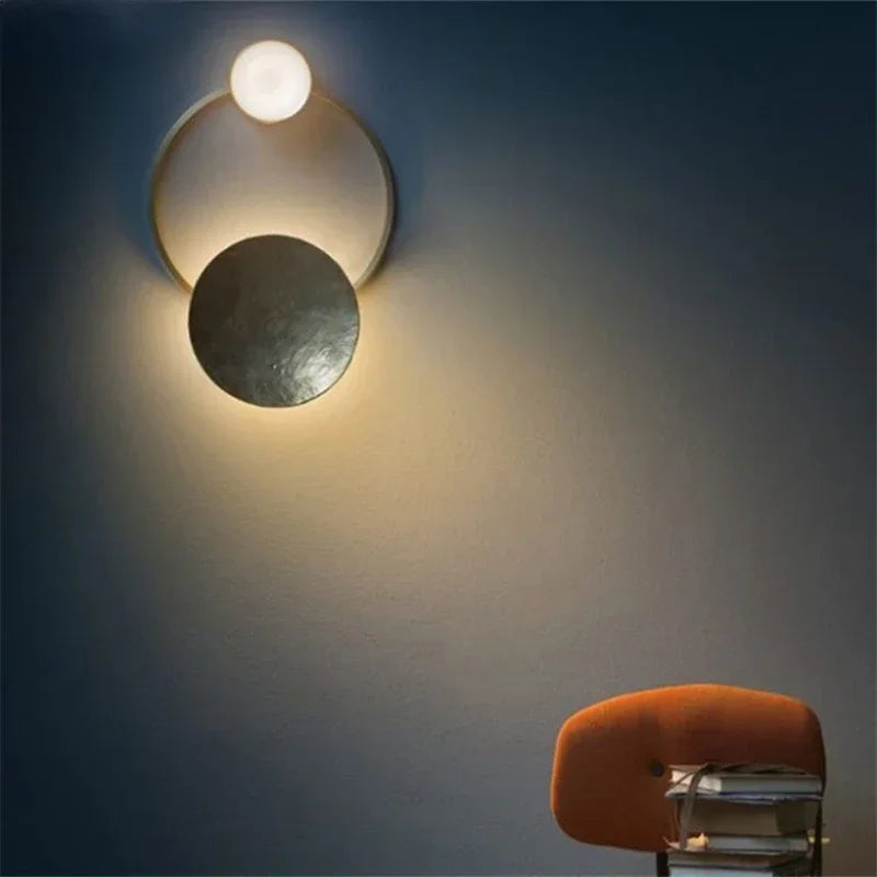 Afralia™ Modern Nordic LED Glass Wall Lamp for Bedroom Living Room Decor