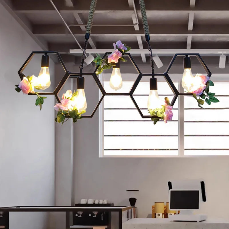 Afralia™ Industrial Style Pendant Light for Bar, Restaurant - Retro Creative Personality