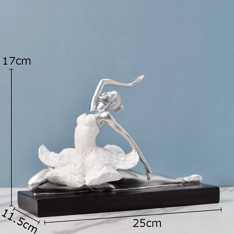 Afralia™ Ballet Dancer Resin Sculpture Desk Decoration Figure - Room Aesthetic Décor