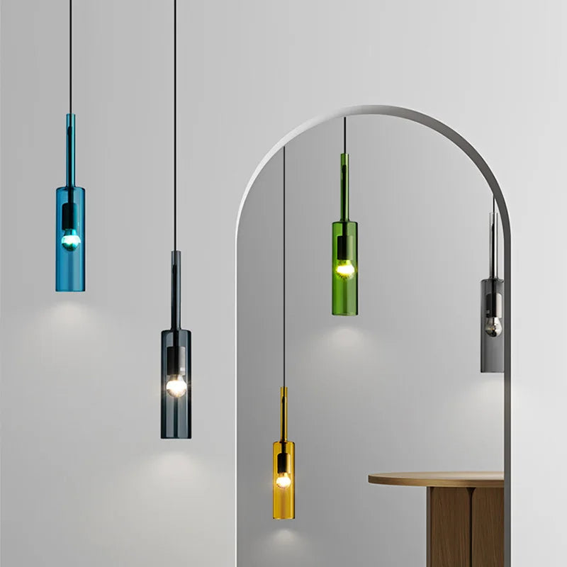 Afralia™ Nordic Glass Chandelier for Modern Living Room, Bedroom, Kitchen, Restaurant, and Bar