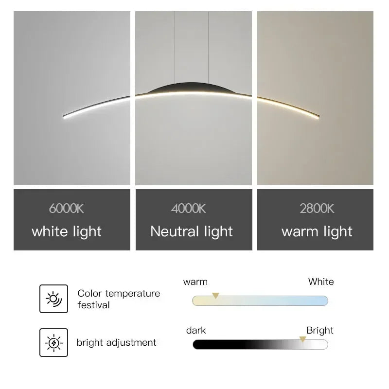 Afralia™ Modern Nordic LED Chandelier for Dining Table and Home Decor