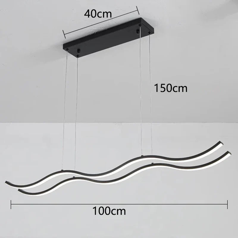 Afralia™ Modern LED Pendant Light Chandeliers for Living Room and Dining Room