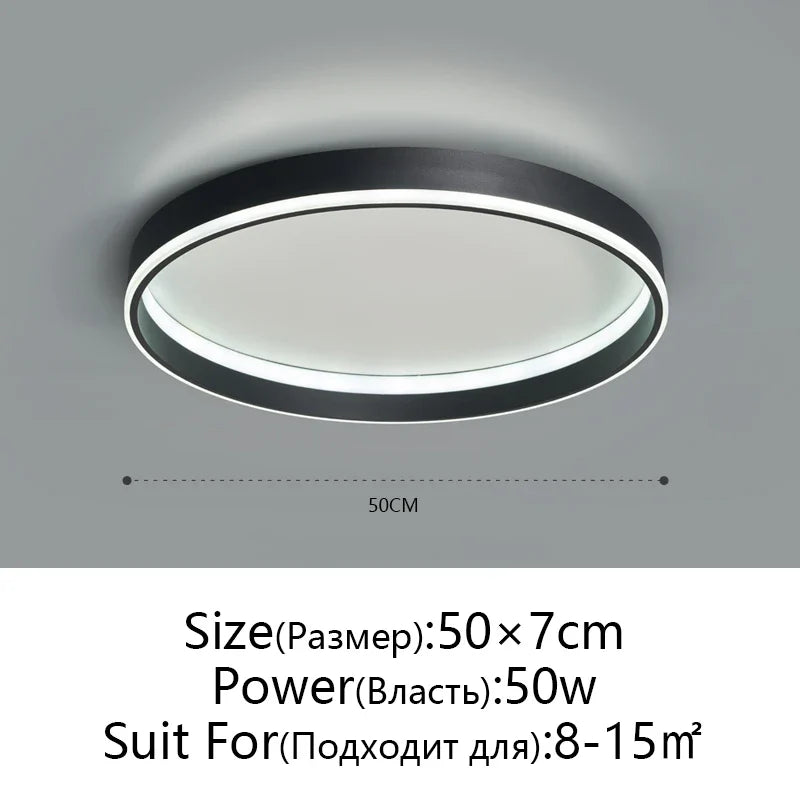 Afralia™ Round Bedroom LED Ceiling Light Modern Home Decor Minimalist Living Room Lighting