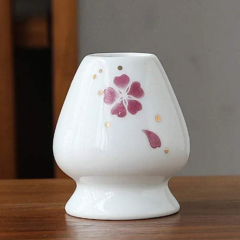 Afralia™ Ceramic Matcha Whisk Holder Stand for Tea Ceremony and Dining Room