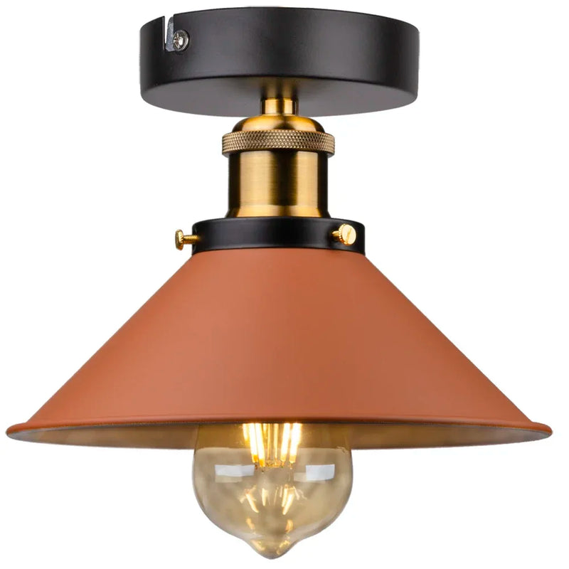 Retro Village Style Industrial Ceiling Light - Afralia™ Metal Loft Chandelier