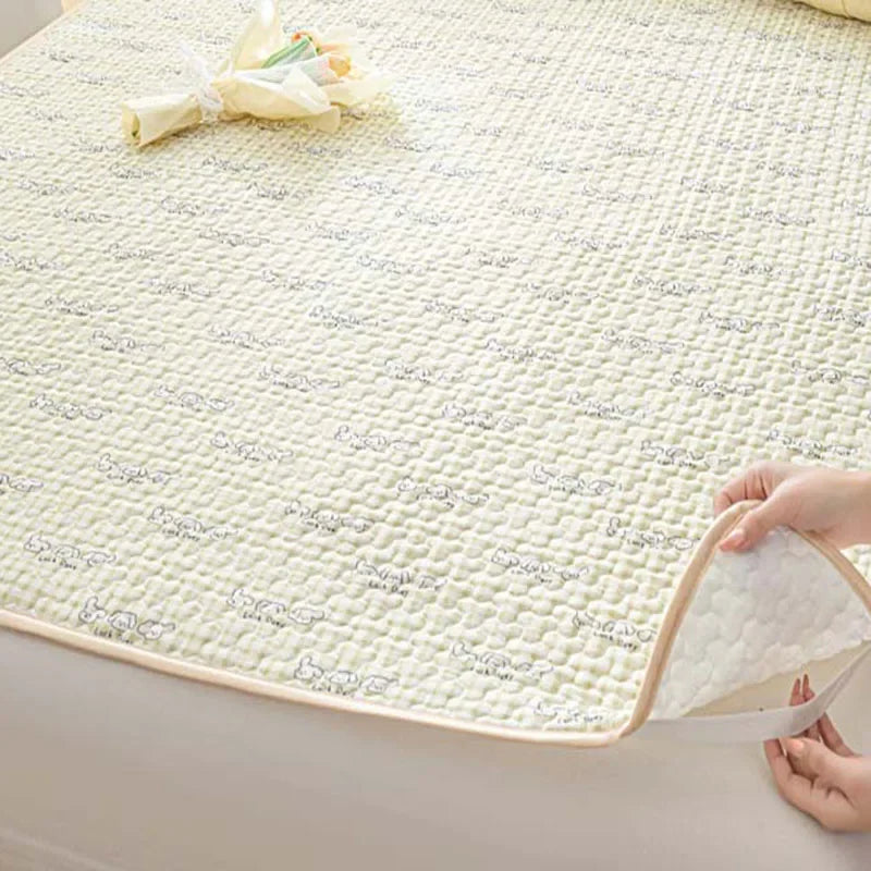 Afralia™ Floral Latex Cooling Mattress Set, Multi-Layer Soft Cushion, Breathable & Quick Cooling