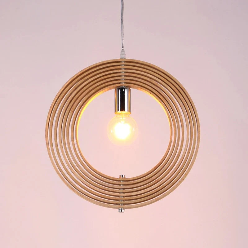 Afralia™ Nordic Solid Wood Pendant Lamp for Home Decoration