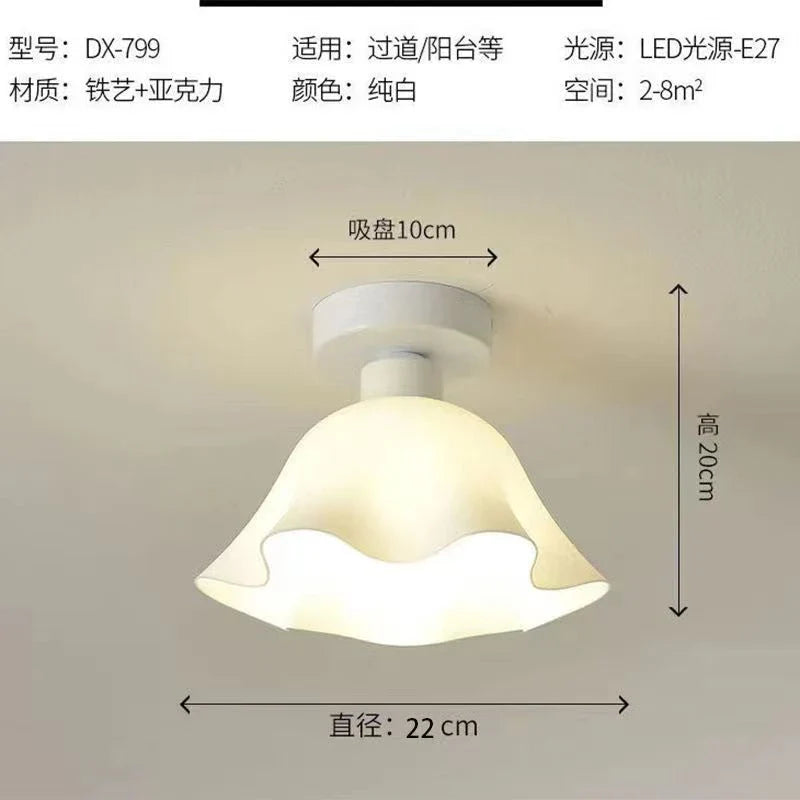 Afralia™ Modern White Chandelier Ceiling Lampshade for Kitchen, Bedroom, Aisle, and Restaurant
