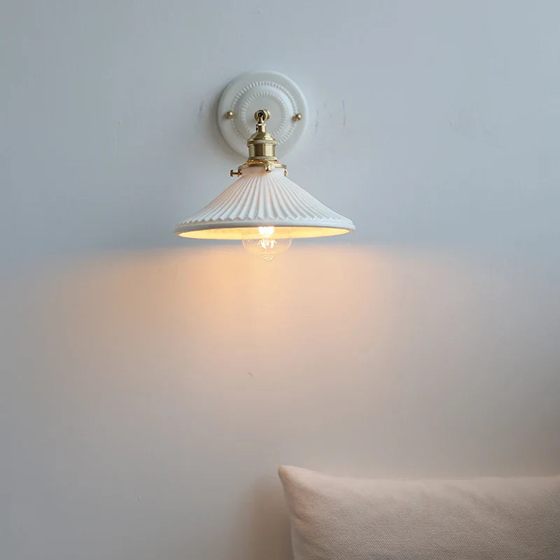 Afralia™ Ceramic LED Wall Lamps - Minimalist Modern Nordic Design for Living Room, Bedroom, Mirror