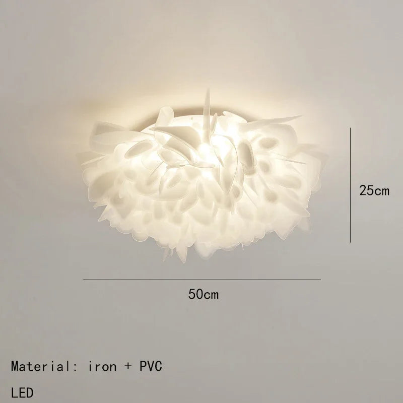 Afralia™ Luxury Petal Ceiling Lamp for Bedroom Foyer Dining Room Lighting