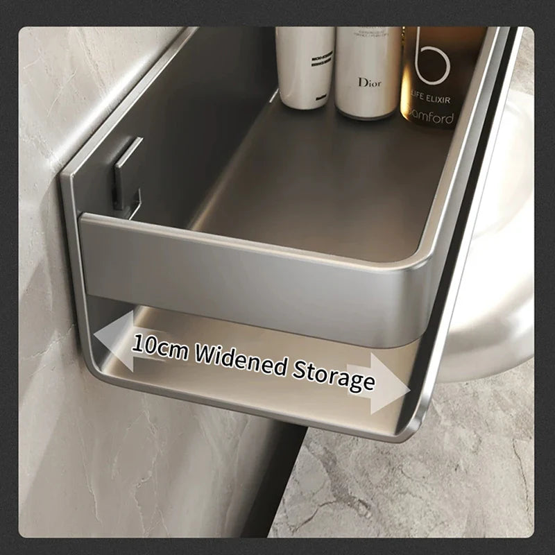 Afralia™ Metal Corner Shelf Makeup Organizer Shower Wall Rack Storage Shelf