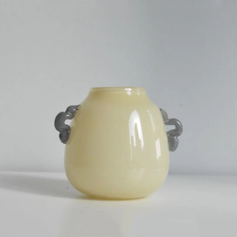 Afralia™ Glass Geometric Flower Vase Home Decor Art Bottle Floral Arrangement Accessory