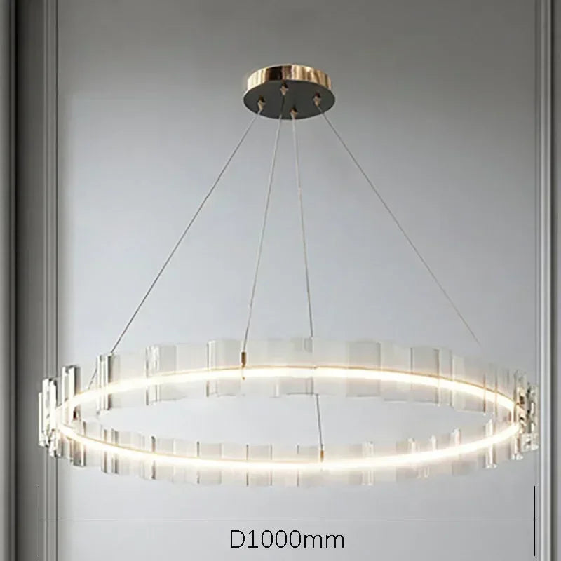 Afralia™ Nordic Luxury Wave Chandelier for Restaurant Bedroom Study Décor