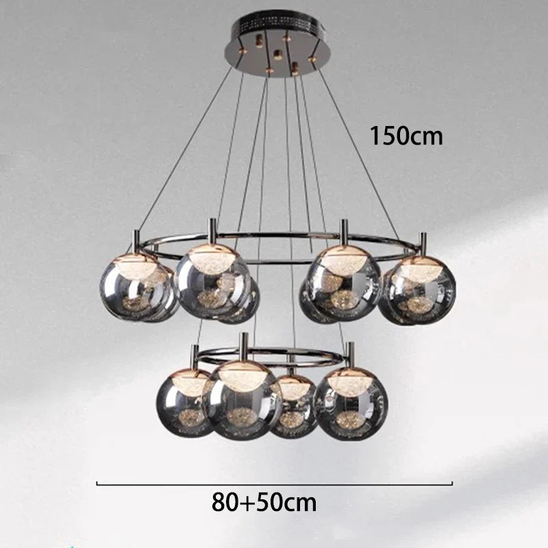 Afralia™ LED Pendant Light Chandeliers for Modern Home Decor and Indoor Lighting