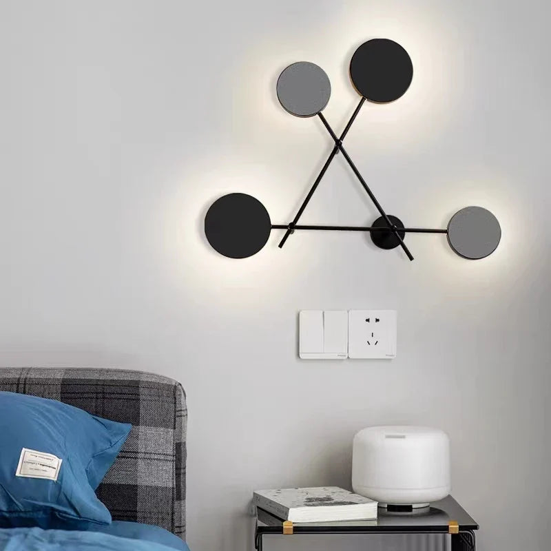 Afralia™ LED Wall Lamp: Modern Nordic Interior Lighting for Living Room Bedroom Corridor