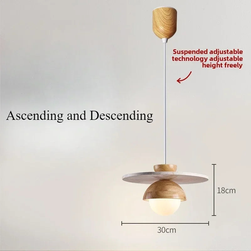Afralia™ Stone Pendant Light Chandelier for Home Decor
